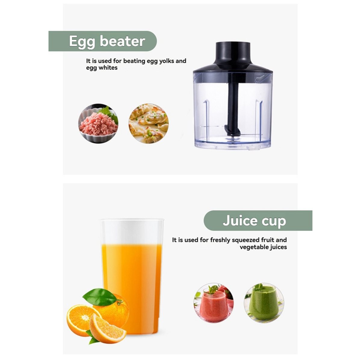 Immersion Hand Blender Set - Batidora de Mano Eléctrica wilwill 5