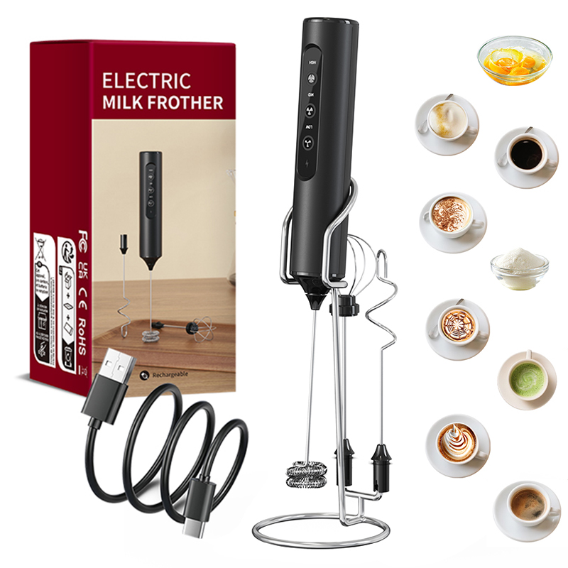 Electric Milk Frother Handheld - Espumador de leche eléctrico de mano