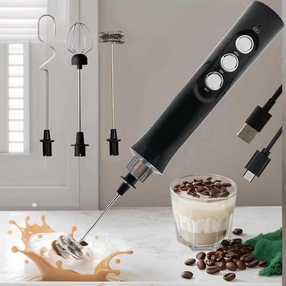 Portable Blender Usb Rechargeable - Espumador de leche eléctrico recargable inalámbrico