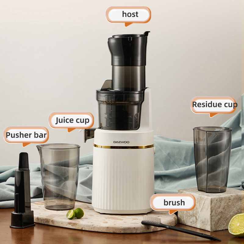 Electric Slow Juicer Cold Press - Licuadora portátil Exprimidor lento eléctrico -