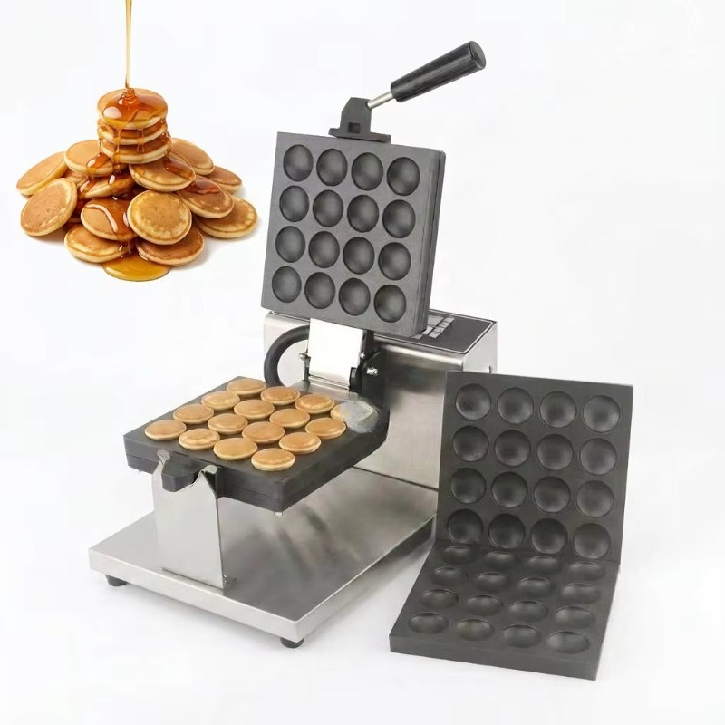 Mini Waffle Maker Machine - Máquina para Poffertjes Antiadherente de 16