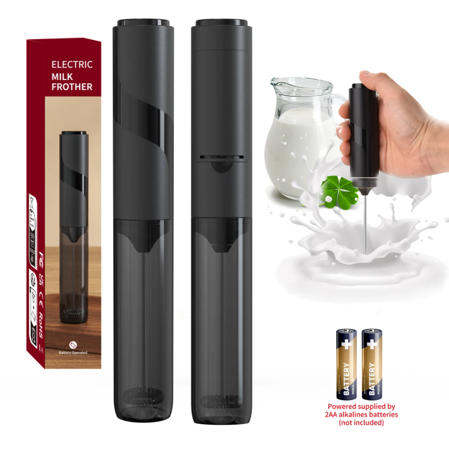 Electric Milk Frother Handheld - Espumador de Leche Eléctrico de Acero