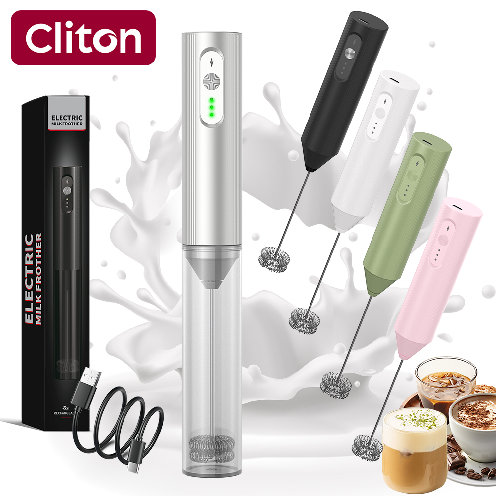 Electric Milk Frother Handheld - Espumador de Leche Eléctrico Recargable USB-C