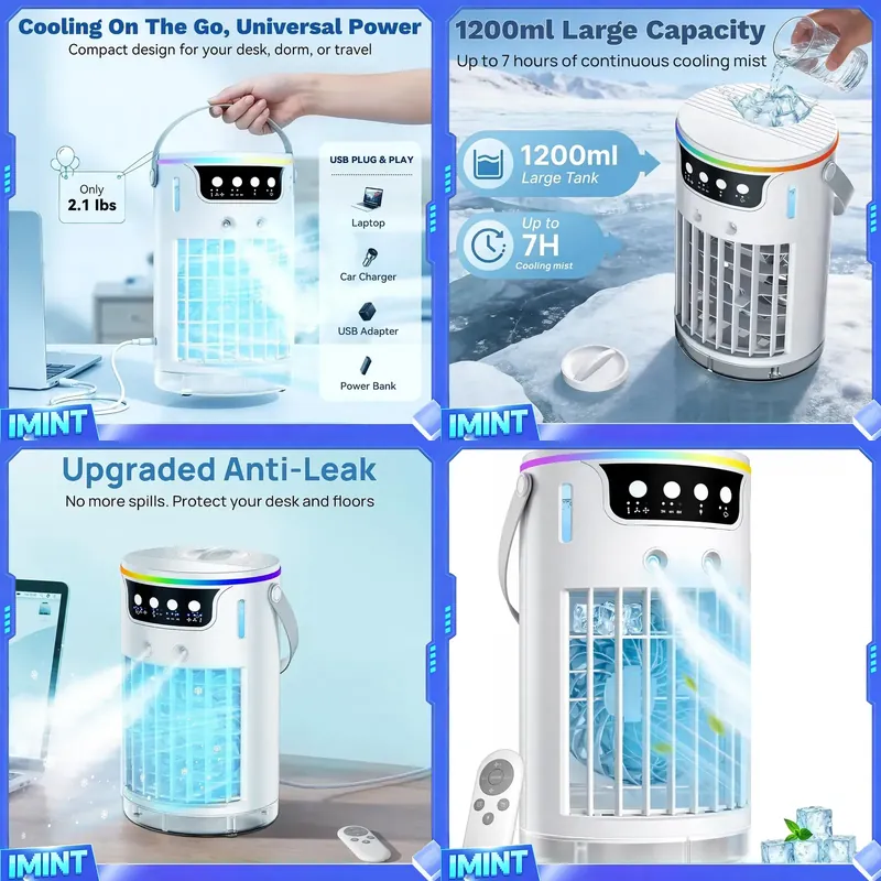 Air Conditioners - Ventilador de Aire Acondicionado Portátil, Enfriador