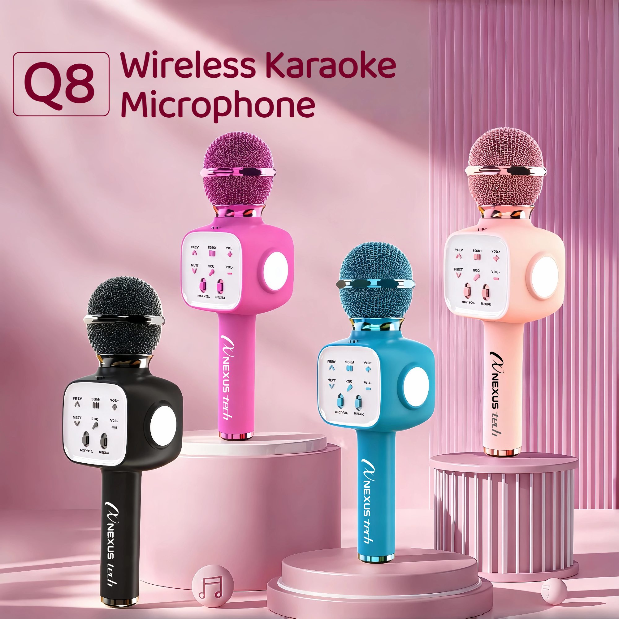 Home Appliances - Micrófono de karaoke inalámbrico Bluetooth 5,2,