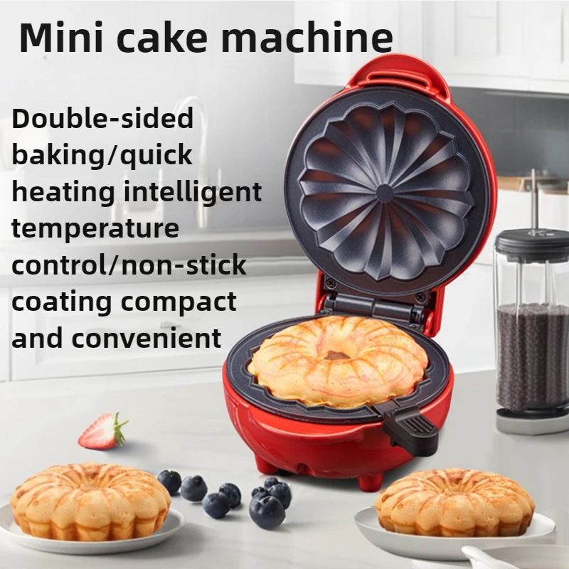Mini Waffle Maker Machine - Máquina para Desayunos, Máquina para Hornear,