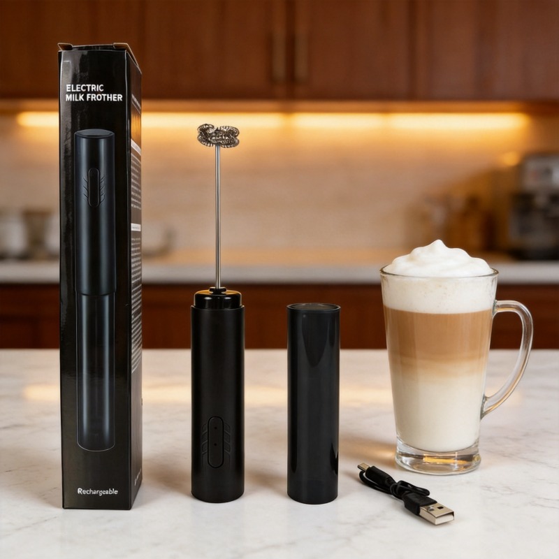 Portable Blender Usb Rechargeable - Espumador de Leche Eléctrico Portátil, Batidor
