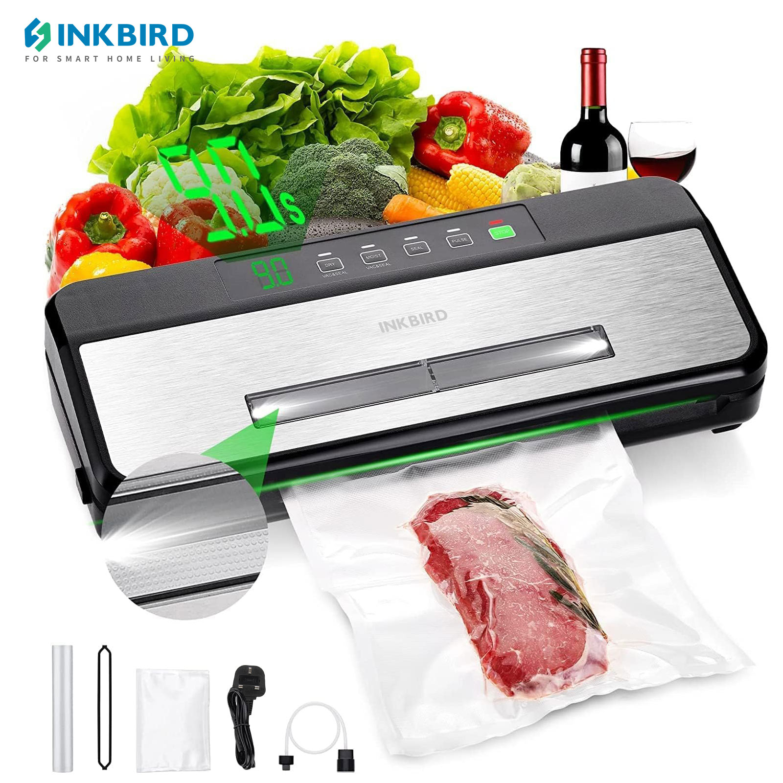 Food Vacuum Sealer Machine - INKBIRD 3. ° sellador al vacío