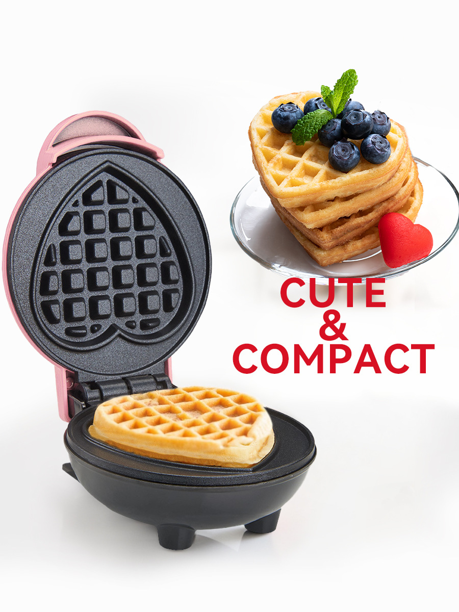 Mini Waffle Maker Machine - Mini Waflera Eléctrica, Electrodoméstico de Cocina