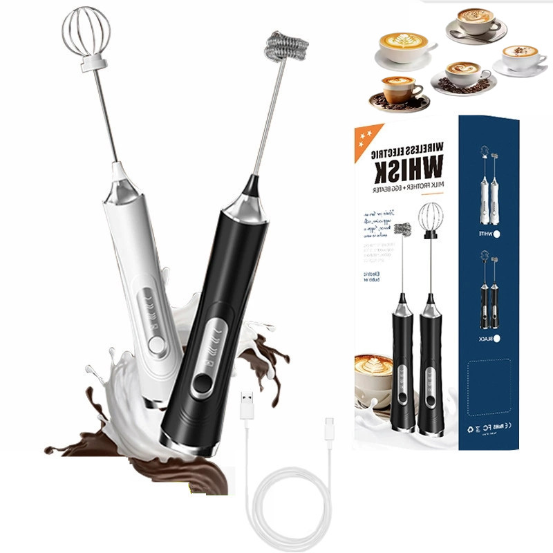 Electric Milk Frother Handheld - Espumador de Leche Eléctrico USB, Batidora