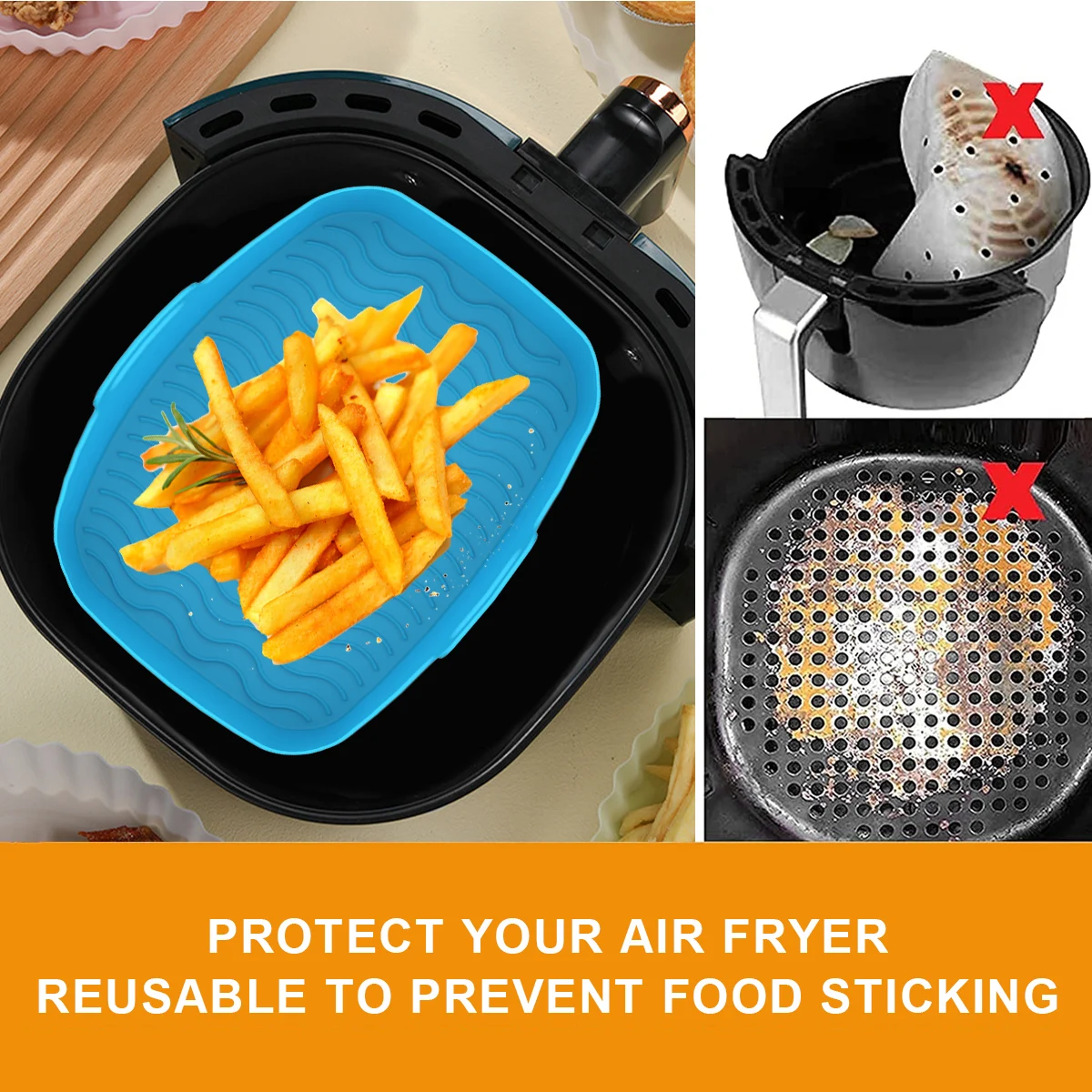 Revestimiento de silicona para - Air Fryer Silicone Pot Liner reseña y precio