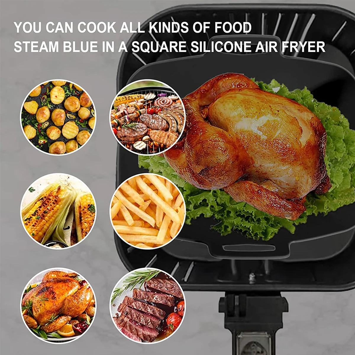 Revestimiento de silicona para - Air Fryer Silicone Pot Liner reseña y precio