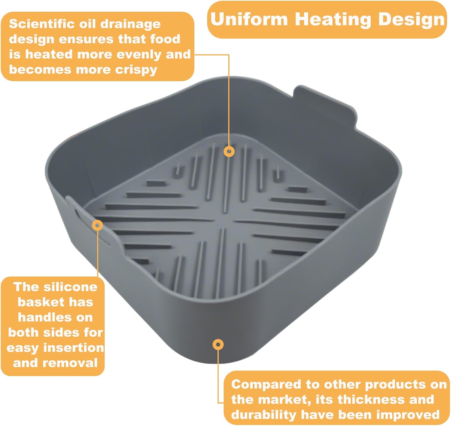 Revestimientos de silicona ant - Air Fryer Silicone Pot Liner reseña y precio