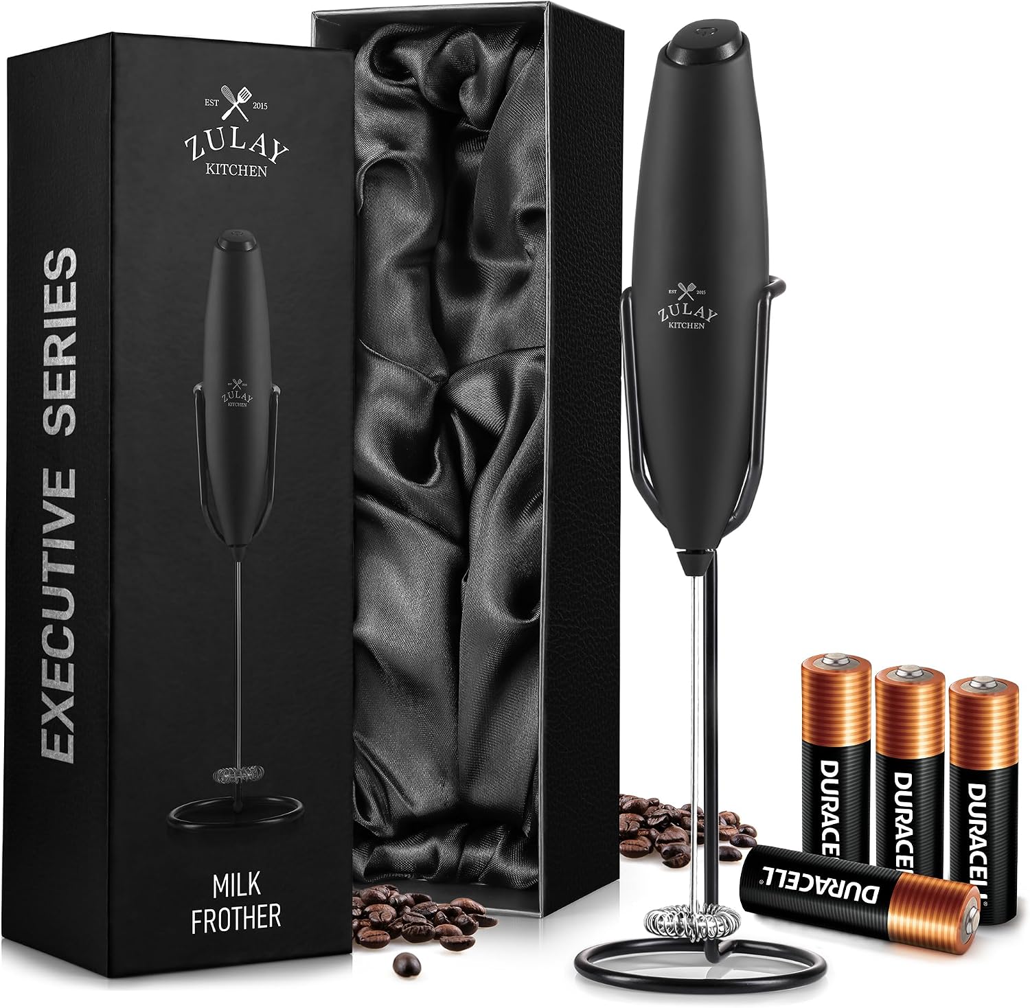 Espumador de leche eléctrico,  - Electric Milk Frother Handheld reseña y precio