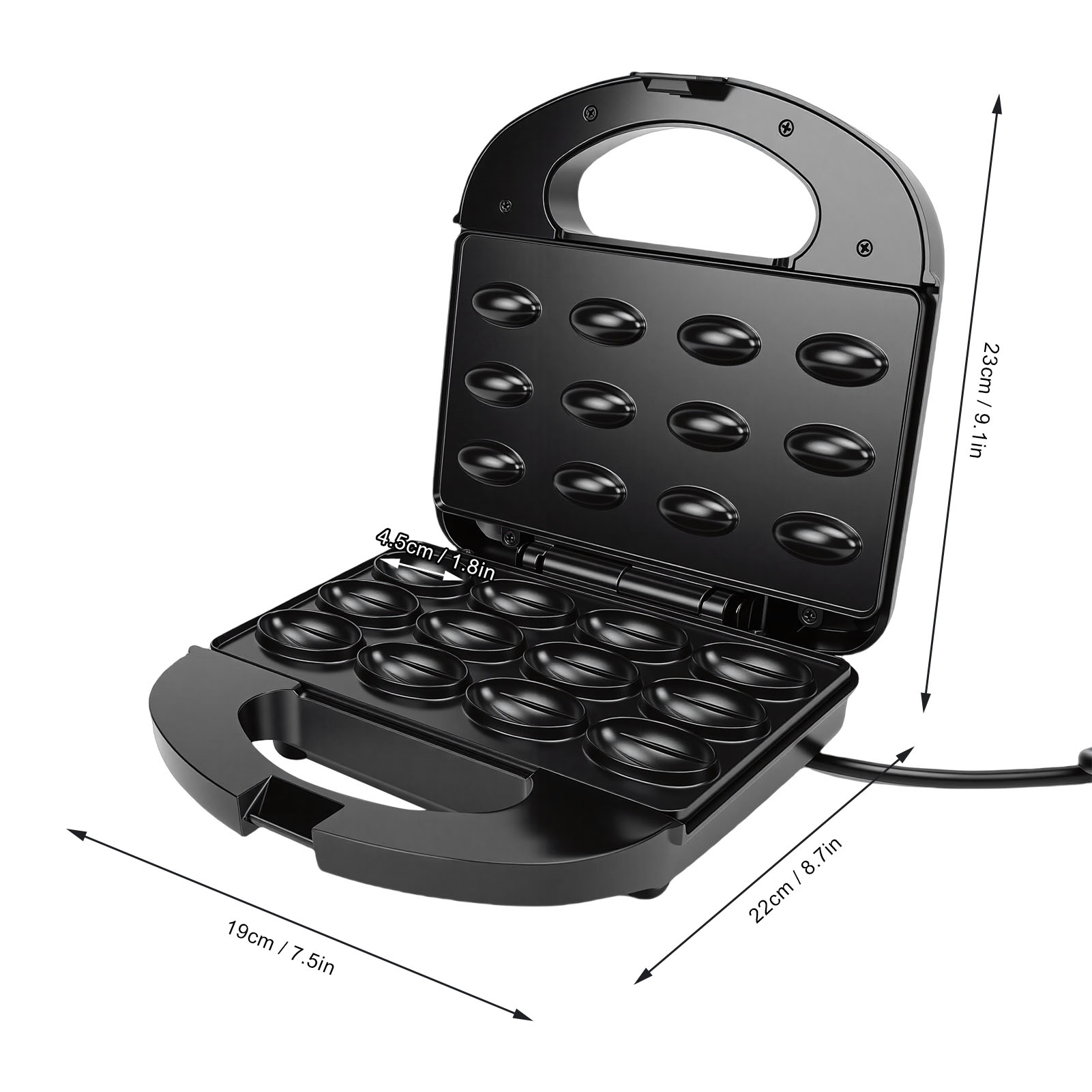 Máquina para hacer 12 galletas - Mini Waffle Maker Machine reseña y precio