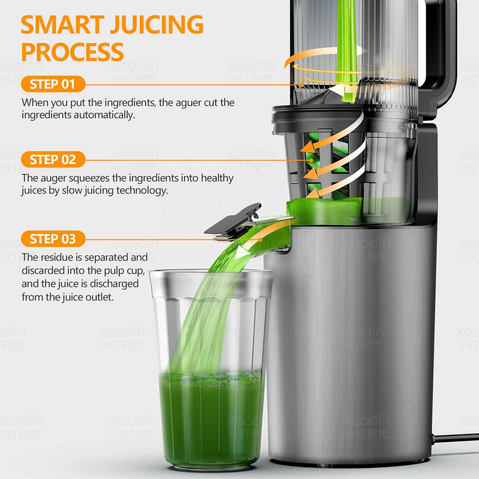 Exprimidor de Frutas Eléctrico - Electric Slow Juicer Cold Press reseña y precio