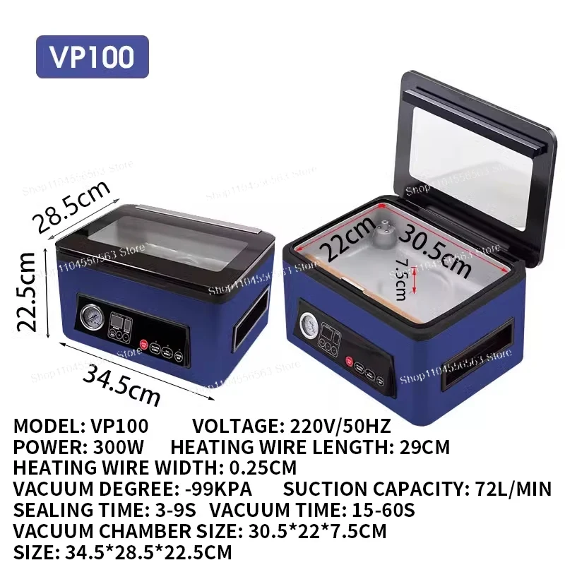 Sellador al vacío de cámara VP - Food Vacuum Sealer Machine reseña y precio