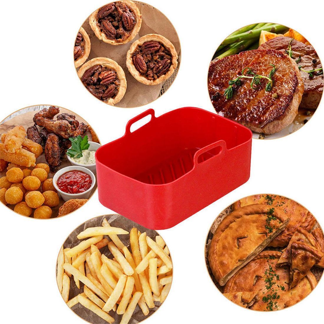 Accesorios para freidora de ai - Air Fryer Silicone Pot Liner reseña y precio