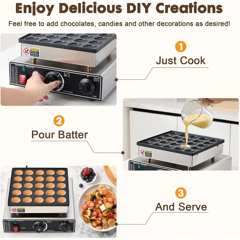 Mini Máquina para Hacer Panque - Mini Waffle Maker Machine reseña y precio