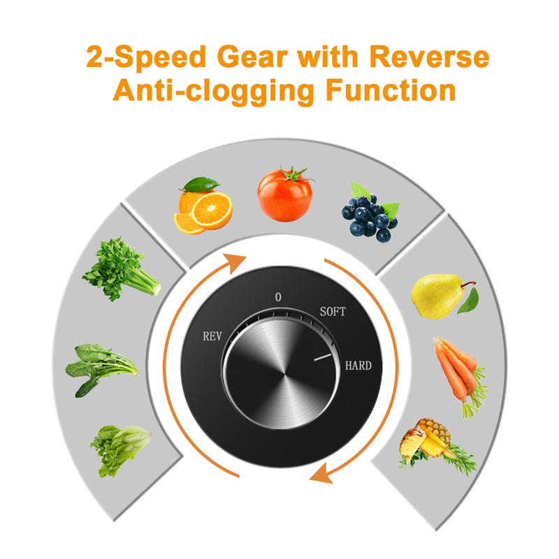 Extractor de jugos lento horiz - Electric Slow Juicer Cold Press reseña y precio