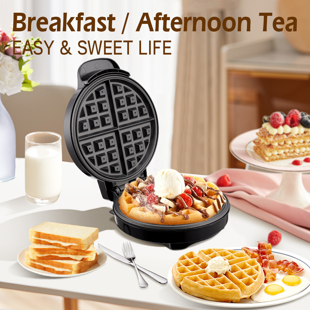 Moldes para gofres para desayu - Mini Waffle Maker Machine reseña y precio