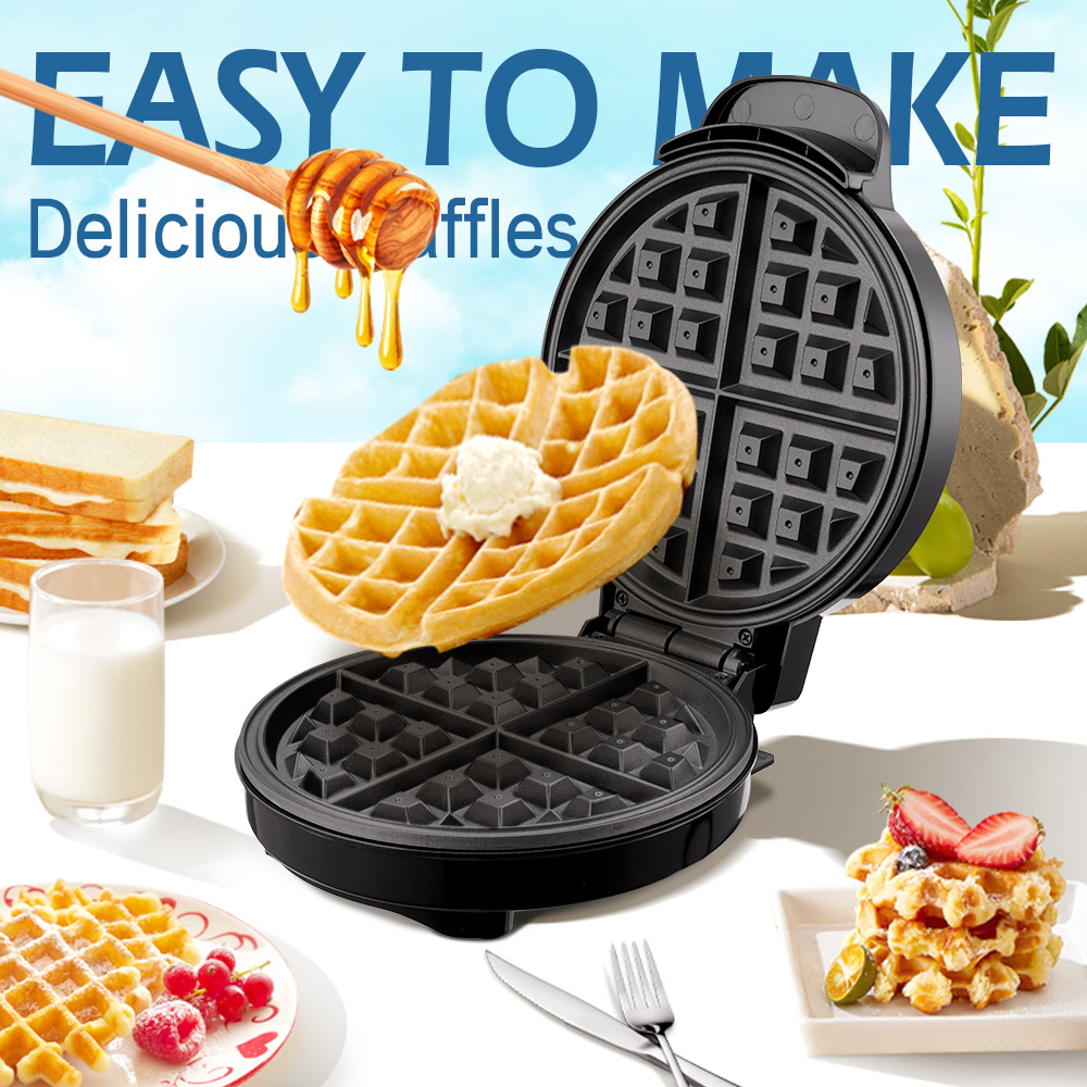 Moldes para gofres para desayu - Mini Waffle Maker Machine reseña y precio