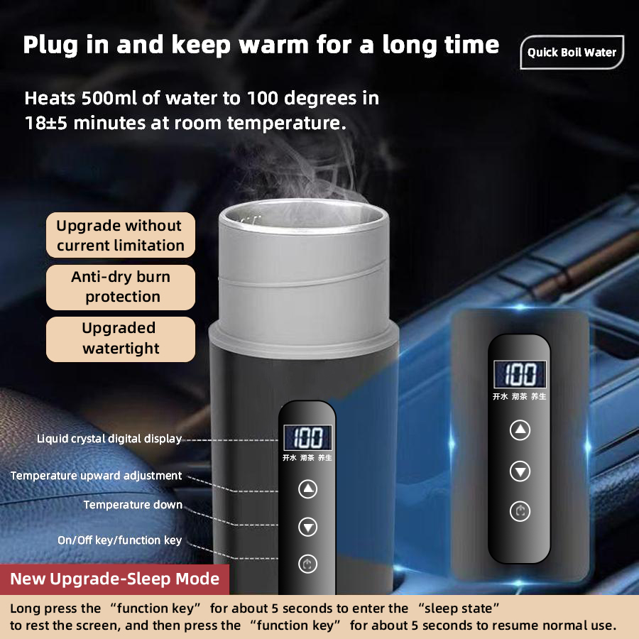Taza Calefactora para Auto de  - Electric Kettle Temperature Control reseña y precio