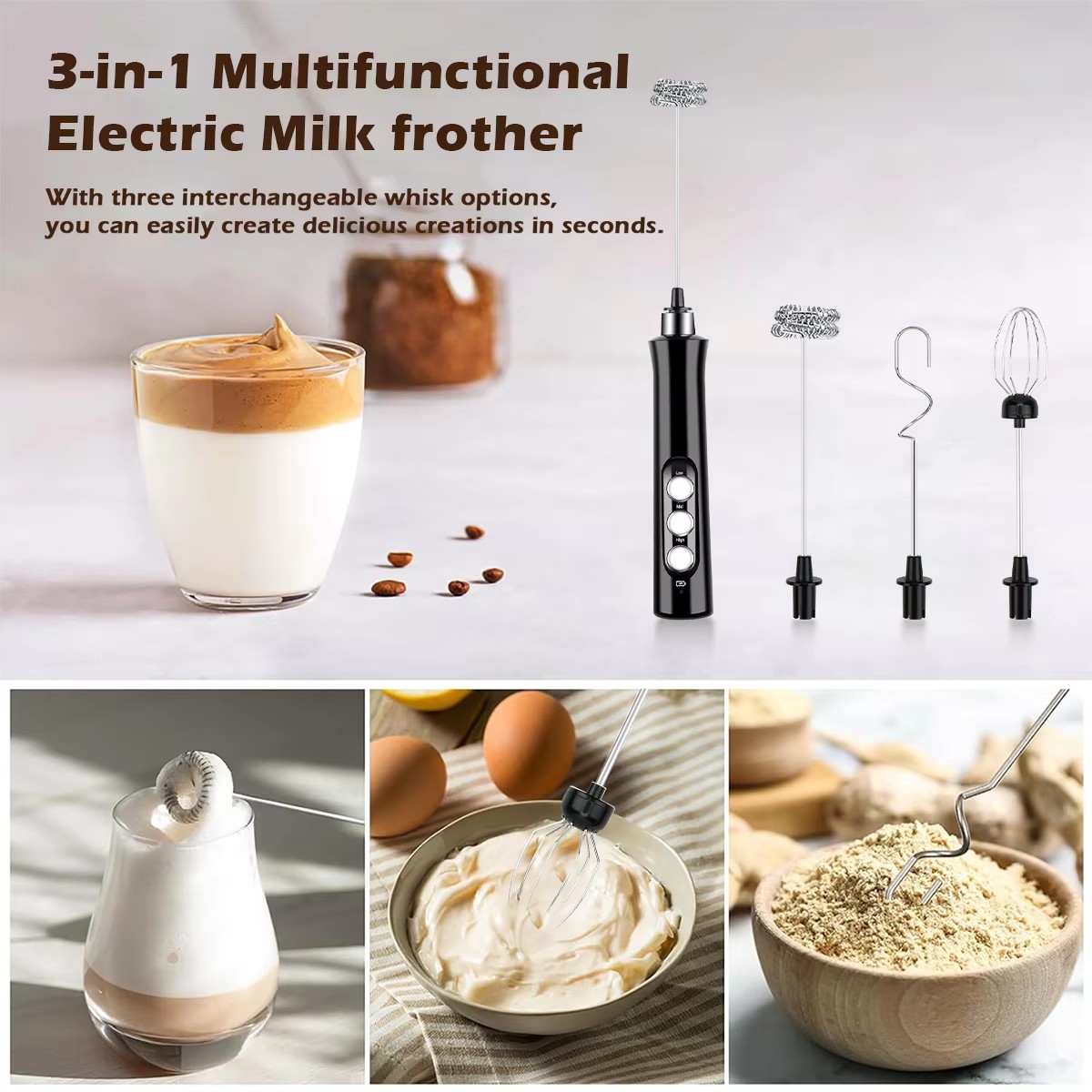 Espumador de leche eléctrico r - Portable Blender Usb Rechargeable reseña y precio
