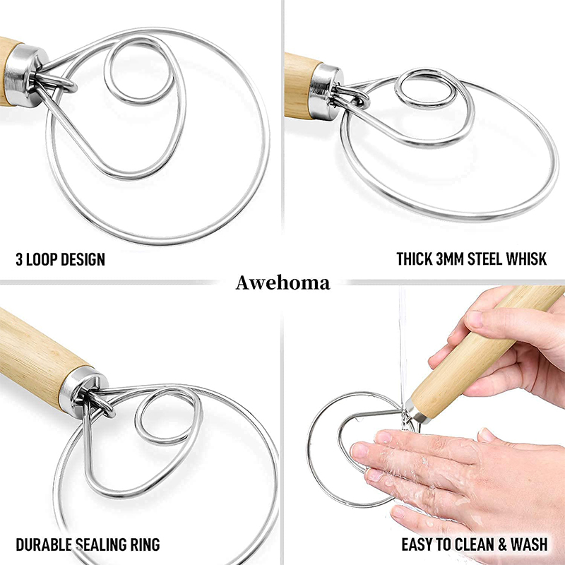 Batidor de masa danés de mano  - Immersion Hand Blender Set reseña y precio