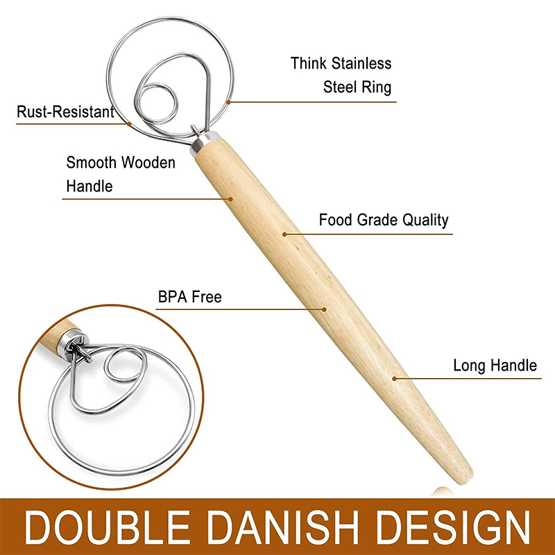 Batidor de masa danés de mano  - Immersion Hand Blender Set reseña y precio