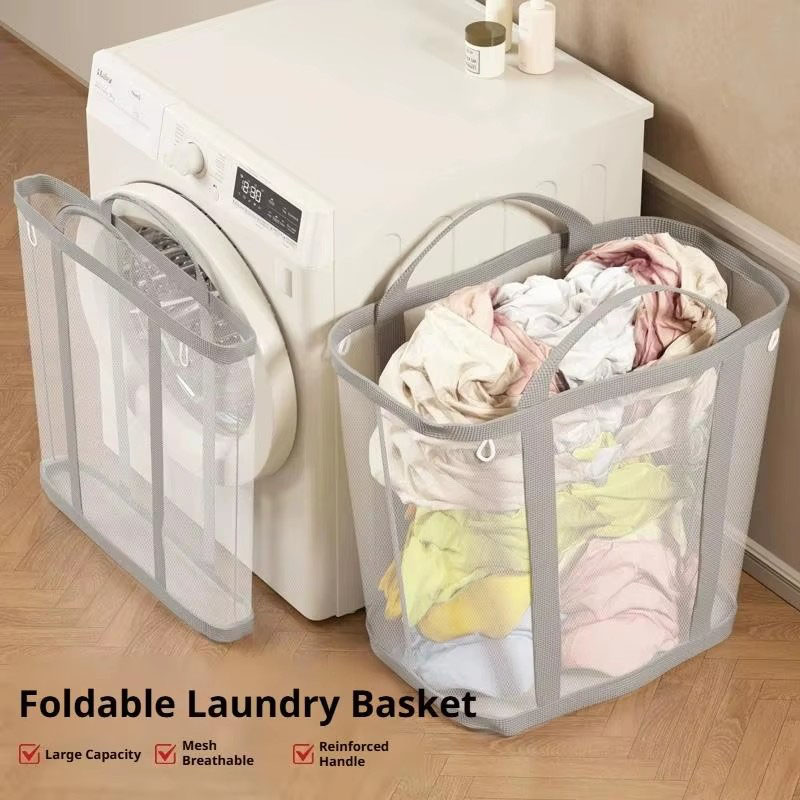 Cesto de Ropa Sucia de Malla d - Laundry reseña y precio