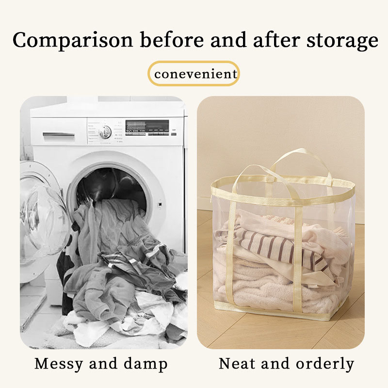 Cesto de Ropa Sucia de Malla d - Laundry reseña y precio