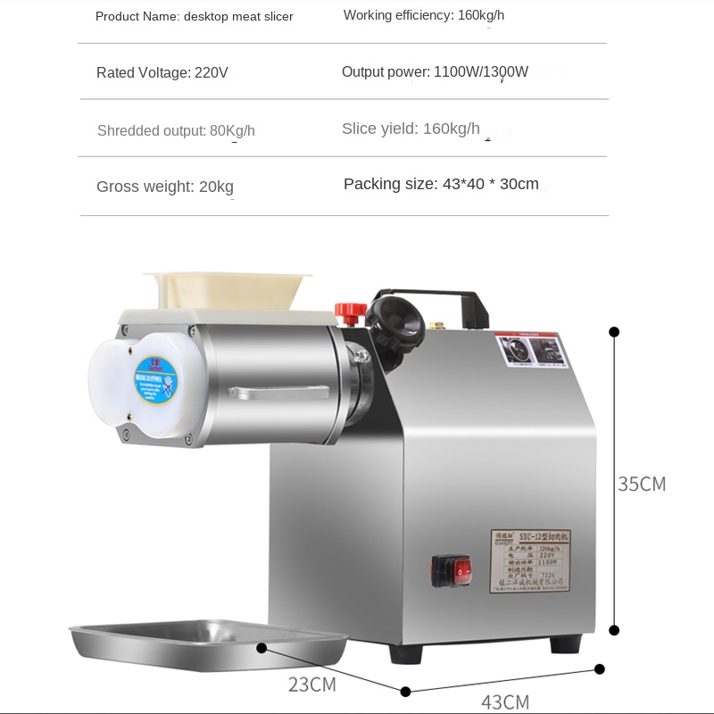 Rebanador de carne eléctrico c - Automatic Meat Slicer Home reseña y precio