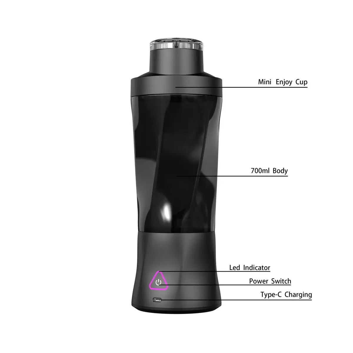 Licuadora eléctrica portátil d - Portable Blender Usb Rechargeable reseña y precio