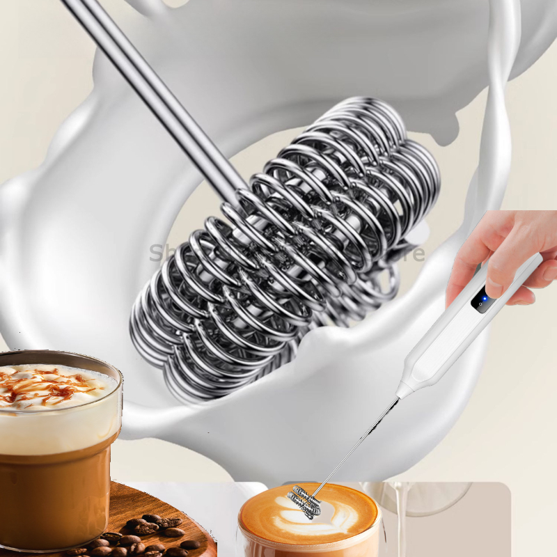 Espumadores de leche inalámbri - Electric Milk Frother Handheld reseña y precio