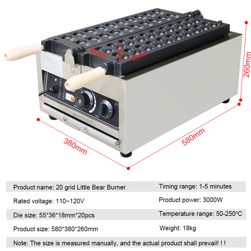 Máquina Comercial para Hacer T - Mini Waffle Maker Machine reseña y precio