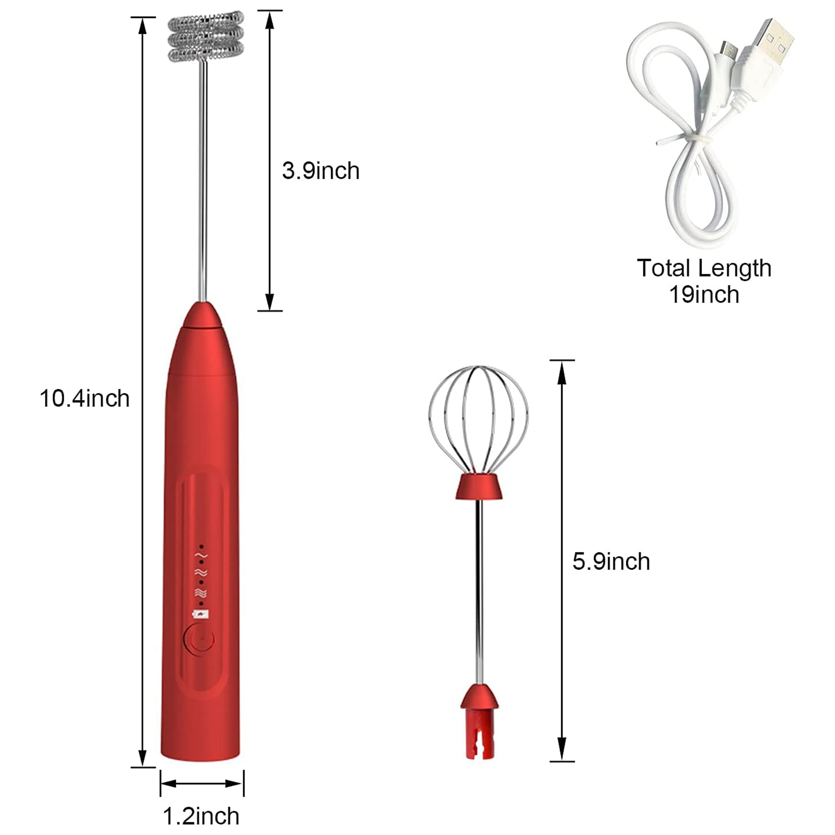 Espumador de leche eléctrico A - Electric Milk Frother Handheld reseña y precio