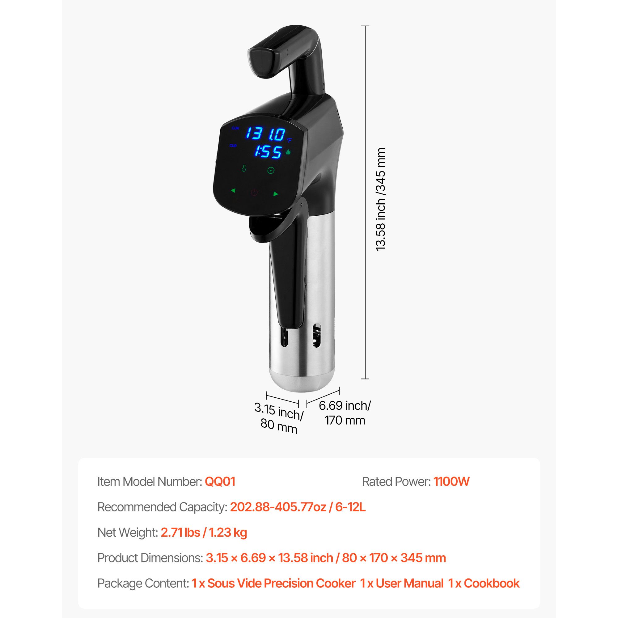 Cocedor Sous Vide de Precisión - Digital Sous Vide Precision Cooker reseña y precio