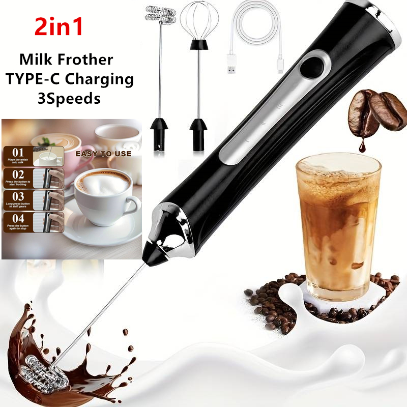 Espumador de leche eléctrico i - Electric Milk Frother Handheld reseña y precio