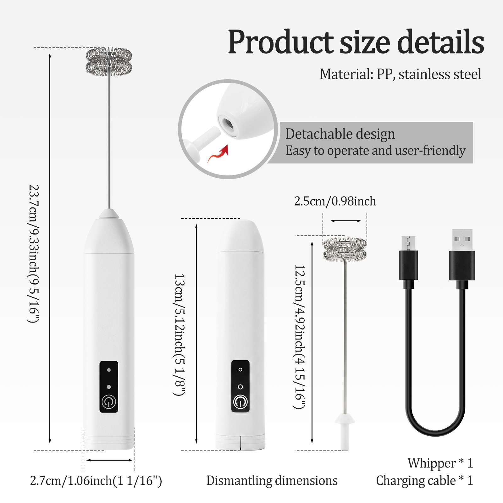 Espumador de Leche Inalámbrico - Electric Milk Frother Handheld reseña y precio