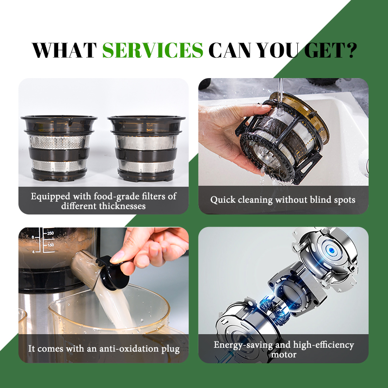 Extractor de Jugos Automático, - Electric Slow Juicer Cold Press reseña y precio