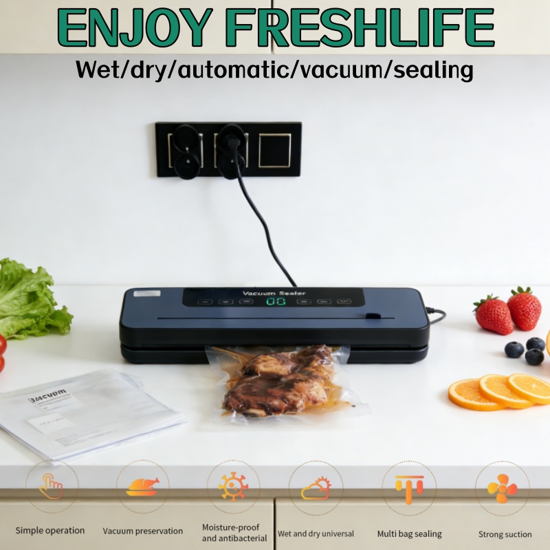 Selladora al Vacío Eléctrica A - Food Vacuum Sealer Machine reseña y precio