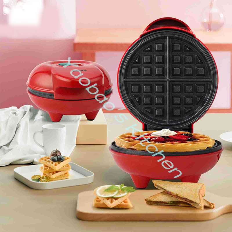 Mini máquina eléctrica portáti - Mini Waffle Maker Machine reseña y precio
