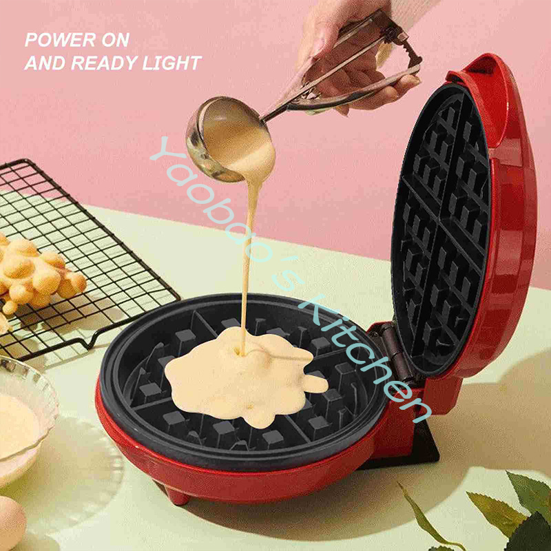 Mini máquina eléctrica portáti - Mini Waffle Maker Machine reseña y precio