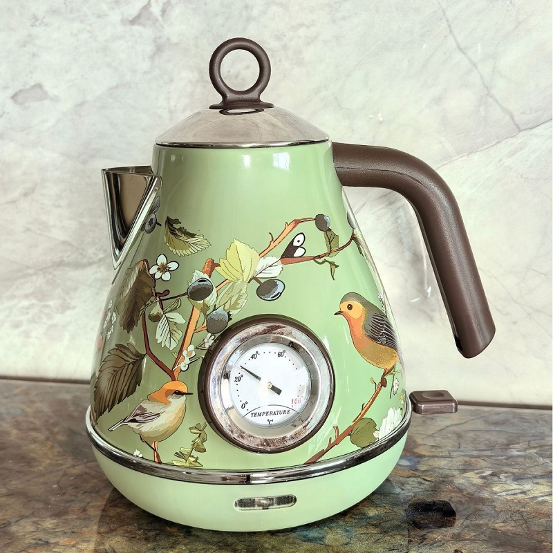 Hervidor Eléctrico Retro Rosa  - Electric Kettle Temperature Control reseña y precio