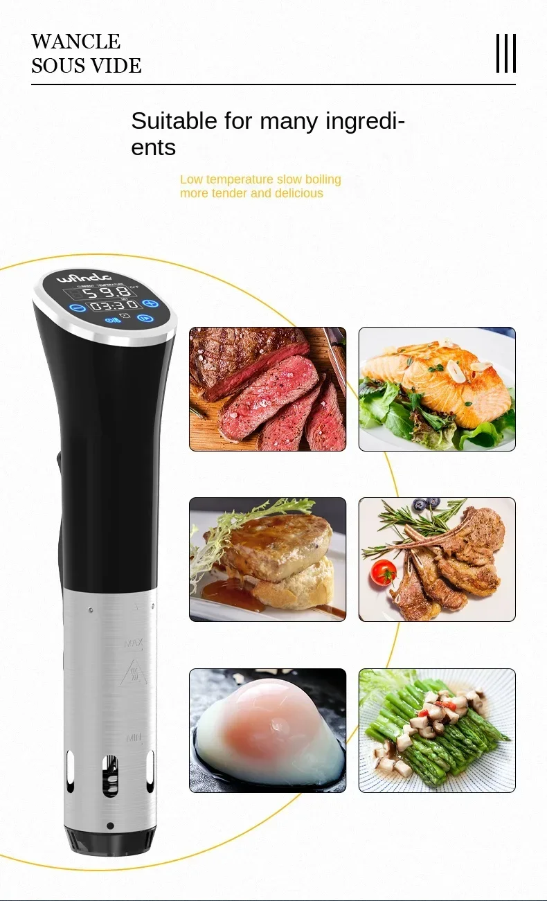 Cocina Sous Vide de 220 V de W - Digital Sous Vide Precision Cooker reseña y precio