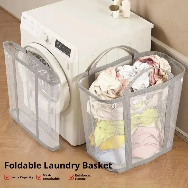 Cesto de Ropa Sucia de Malla d - Laundry reseña y precio