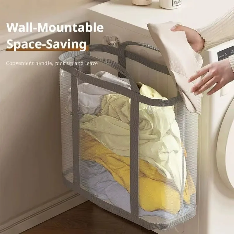 Cesto de Ropa Sucia de Malla d - Laundry reseña y precio